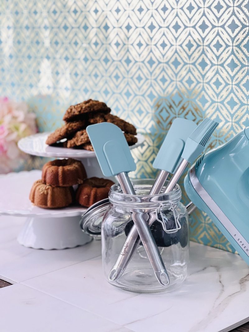 kymbie blue spatula blue kitchen aesthetic